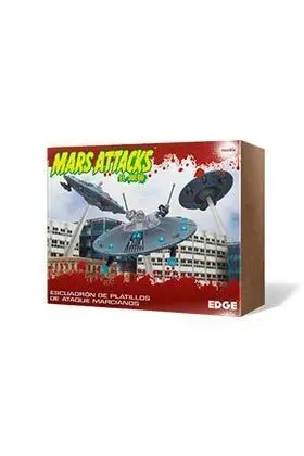 MARS ATTACKS: ESCUADRON DE PLATILLOS DE ATAQUE MARCIANOS                   