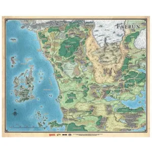 DUNGEONS & DRAGONS: MAPA DE FAERUN DUNGEONS & DRAGONS: MAPA DE FAERUN
