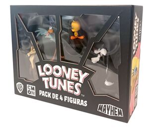 LOONEY TUNES MAYHEM PACK 4 FIGURAS