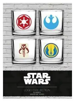 STAR WARS SET 4 VASOS LOGOS CLASICOS                                       