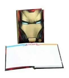 CAPITAN AMERICA CIVIL WAR IRON MAN ROSTRO LIBRETA CON LUZ MARVEL