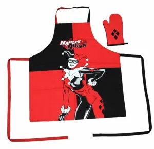 HARLEY QUINN DELANTAL Y MANOPLA PACK TRANSPARENTE DC COMICS HARLEY QUINN DELANTAL Y MANOPLA PACK TRANSPARENTE DC COMICS