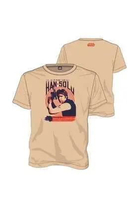 STAR WARS CAMISETA CREMA CHICO HAN SOLO POSTER ROCK T-XXL                  
