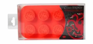 JUEGO DE TRONOS MOLDE HIELO SILICONA LOGO TARGARYEN                        