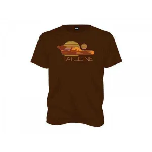 STAR WARS CAMISETA MARRON CHICO TATTOINE T-L                               
