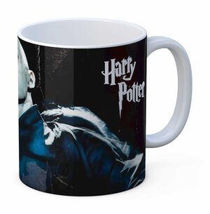 HARRY POTTER TAZA BLANCA CERAMICA VOLDEMORT                                