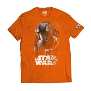 STAR WARS EPISODIO VIII CAMISETA NARANJA CHICO X-WING T-XXL                