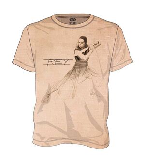 STAR WARS EPISODIO VIII CAMISETA CHICO COLOR PAPEL REY ESBOZO T-S          