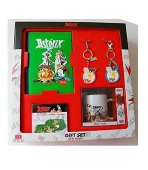 ASTERIX SET REGALO LIBRETA + LLAVEROS + TAZA + POSAVASOS ASTERIX SET REGALO LIBRETA + LLAVEROS + TAZA + POSAVASOS