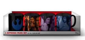 STAR WARS EP VIII SET 4 MINI TAZAS PARA CAFE REBELDES                      