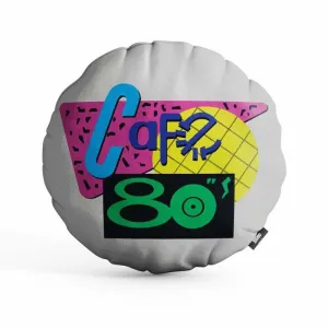 REGRESO AL FUTURO COJIN REDONDO CAFE 80 ENVASADO AL VACIO                  
