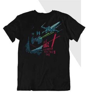 STAR WARS CAMISETA UNISEX NEGRO THE FORCE IS STRONG WITH THIS ONE S        