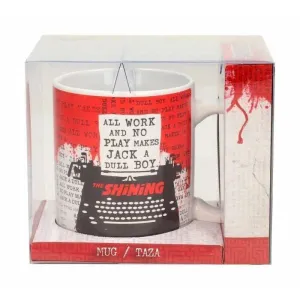 EL RESPLANDOR TAZA CERAMICA MAQUINA DE ESCRIBIR                            