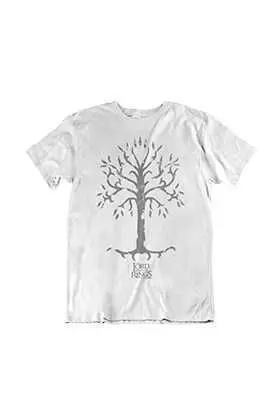 EL SEÑOR DE LOS ANILLOS CAMISETA UNISEX BLANCO ARBOL BLANCO MINAS TIRITH M 