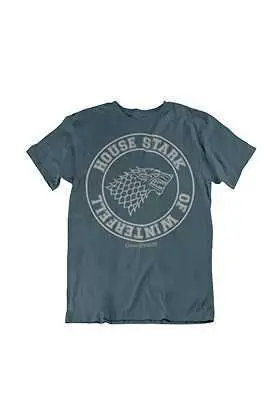 JUEGO DE TRONOS CAMISETA UNISEX EBANO HOUSE STARK OF WINTERFELL XL         