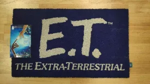 E.T. EL EXTRATERRESTRE FELPUDO 60X40 LOGO E.T. AZUL