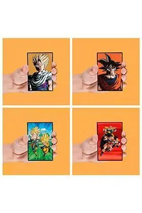 DRAGON BALL SET DE 4 IMANES LENTICULARES