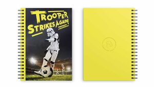 STAR WARS LIBRETA ESPIRAL ORIGINAL STORMTROOPER TROOPER STRIKES AGAIN!