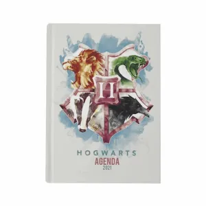 AGENDA 2021 HARRY POTTER HOGWARTS EMBLEMAS CASAS