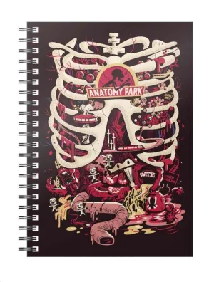 RICK Y MORTY LIBRETA ESPIRAL ANATOMY PARK