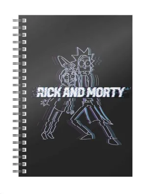 RICK Y MORTY LIBRETA ESPIRAL GLITCH
