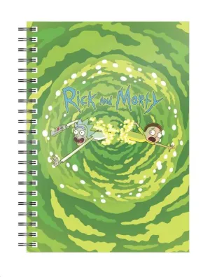 RICK Y MORTY LIBRETA ESPIRAL LOGO PORTAL