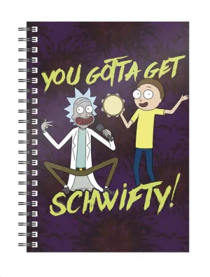 RICK Y MORTY LIBRETA ESPIRAL SCHWIFTY