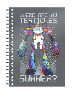 RICK Y MORTY LIBRETA ESPIRAL WHERE ARE MY TESTICLES
