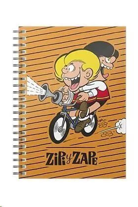 ZIPI Y ZAPE BICICLETA NARANJA LIBRETA ESPIRAL