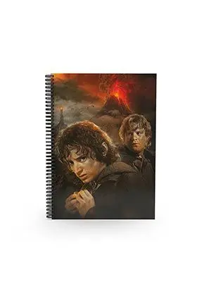 EL SEÑOR DE LOS ANILLOS LIBRETA EFECTO 3D FRODO Y SAM