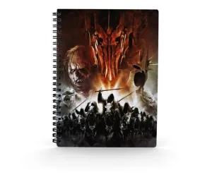 EL SEÑOR DE LOS ANILLOS LIBRETA EFECTO 3D EJERCITO MORDOR