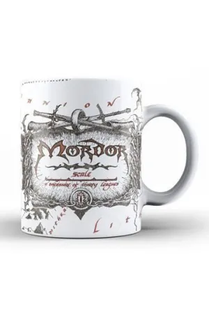 EL SEÑOR DE LOS ANILLOS TAZA CERAMICA MAPA MORDOR