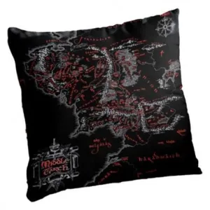 EL SEÑOR DE LOS ANILLOS MAPA MIDDLE EARTH COJIN CUADRADO