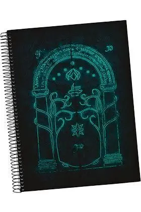 EL SEÑOR DE LOS ANILLOS LIBRETA ESPIRAL PUERTA MORIA