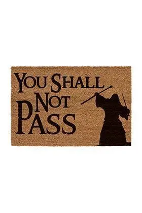 EL SEÑOR DE LOS ANILLOS FELPUDO YOU SHALL NOT PASS