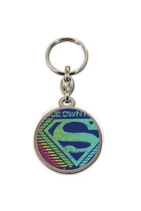 SUPERMAN UNIVERSO DC LLAVERO REDONDO METAL LOGO MULTICOLOR