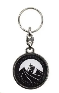 BATMAN UNIVERSO DC LLAVERO REDONDO METAL THE CAPED CRUSADER