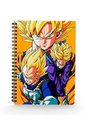DRAGON BALL Z LIBRETA EFECTO 3D SAIYANS