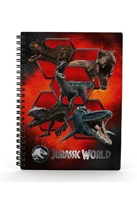 JURASSIC WORLD LIBRETA EFECTO 3D CARNIVOROUS