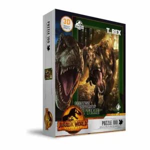JURASSIC WORLD PUZLE 100 EFECTO 3D POSTER T-REX