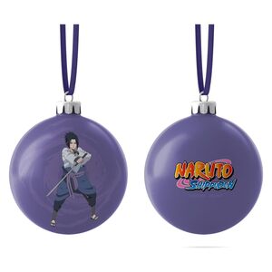 NARUTO SHIPPUDEN BOLA NAVIDAD MORADA SASUKE