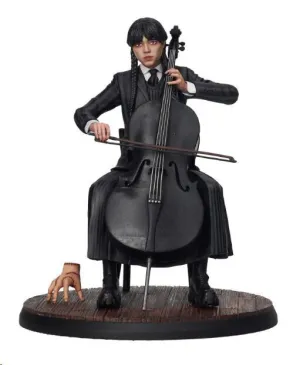 WEDNESDAY FIGURA MIERCOLES ADDAMS VIOLONCHELO 20 CM