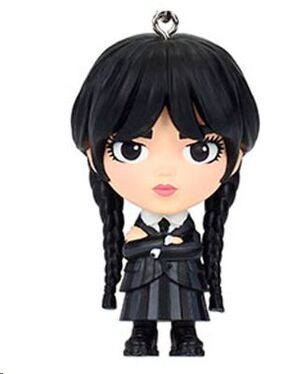 WEDNESDAY LLAVERO MIERCOLES ADDAMS PVC 6 CM