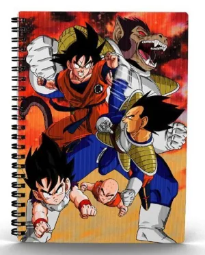 DRAGON BALL Z LIBRETA EFECTO 3D 30X21CM GOKU VS VEGETA