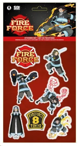 FIRE FORCE SET PEGATINAS