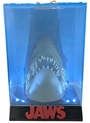 TIBURÓN FIGURA CON LUZ CARTEL POSTER 3D EXCLUSIVA 50 ANIVERSARIO