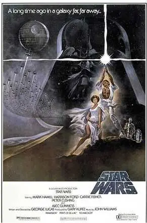 POSTER STAR WARS LA GUERRA DE LAS GALAXIAS CARTEL 61 X 91 CM               