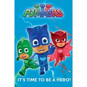 POSTER PJ MASKS 2 IT´S TIME TO BE A HERO 61 X 91 CM                        