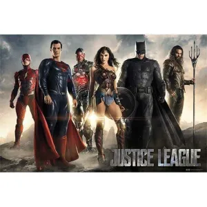 POSTER LIGA DE LA JUSTICIA ALL CHARACTERS DC COMICS 61 X 91 CM             
