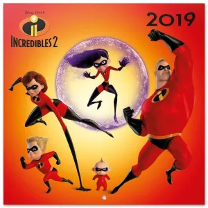 CALENDARIO 2019 THE INCREDIBLES 2 DISNEY PIXAR 30X30 CM                    